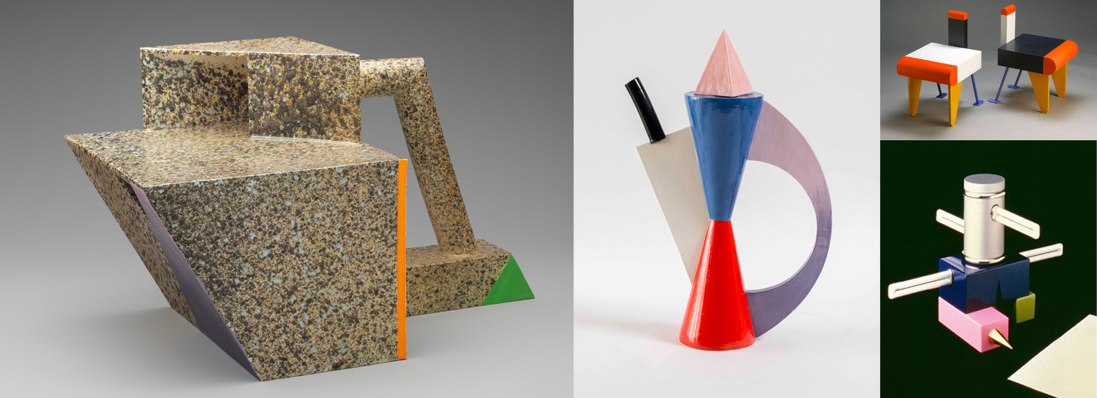 Peter Shire, different objects. Courtesy of Peter Shire